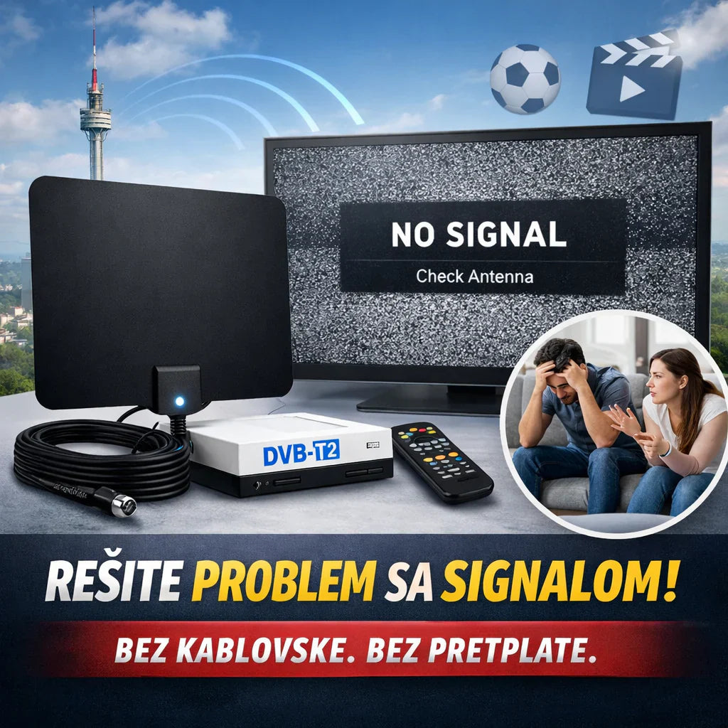 📺 Zašto vam TV nema signal? 5 najčešćih razloga i kako da ih rešite bez kablovske