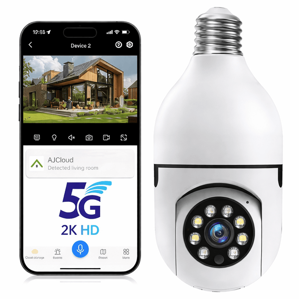 360° WiFi Kamera Sijalica 2K + 32GB