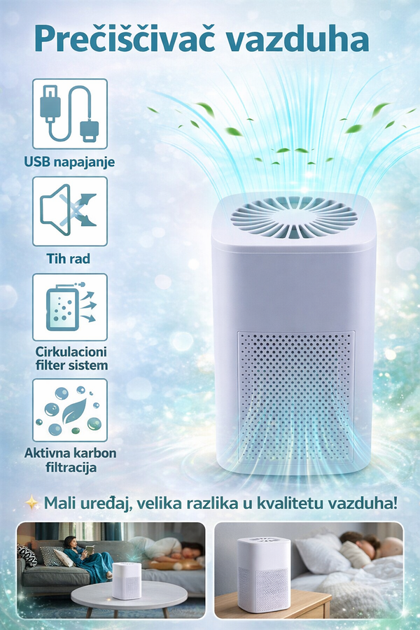 PureAir Prenosivi prečišćivač vazduha + Filter gratis!