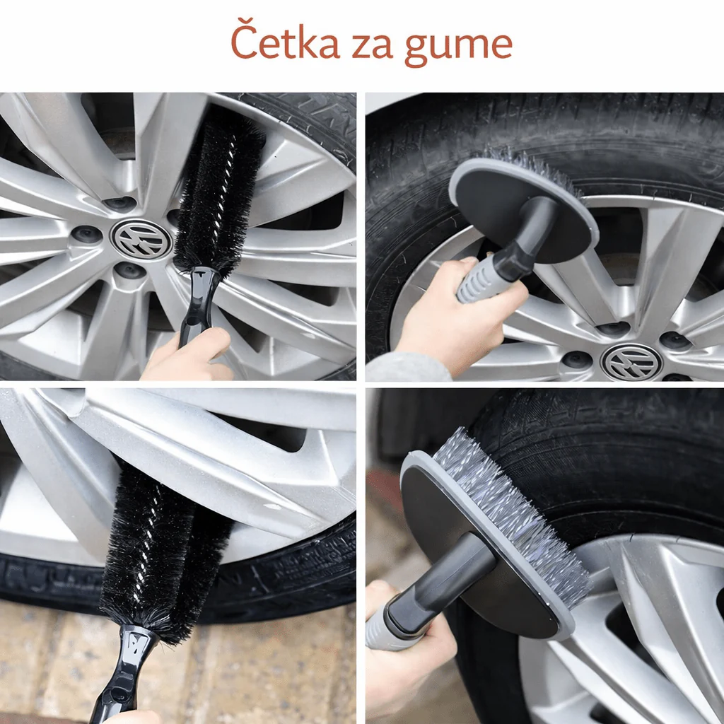 Komplet za čišćenje automobila - Set od 11 delova za pranje auta