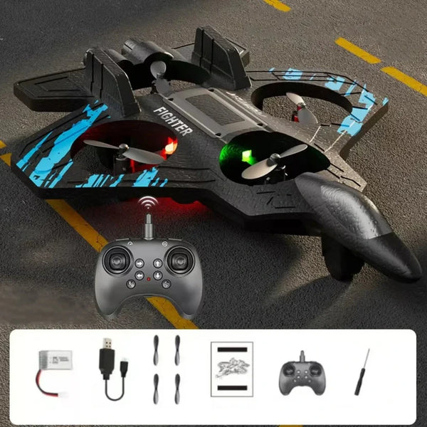 ✈️ RC borbeni avion – dron na daljinski sa LED svetlima