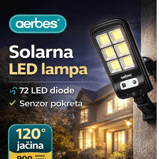 💡 Solarno LED svetlo sa senzorom pokreta – snažno spoljašnje osvetljenje