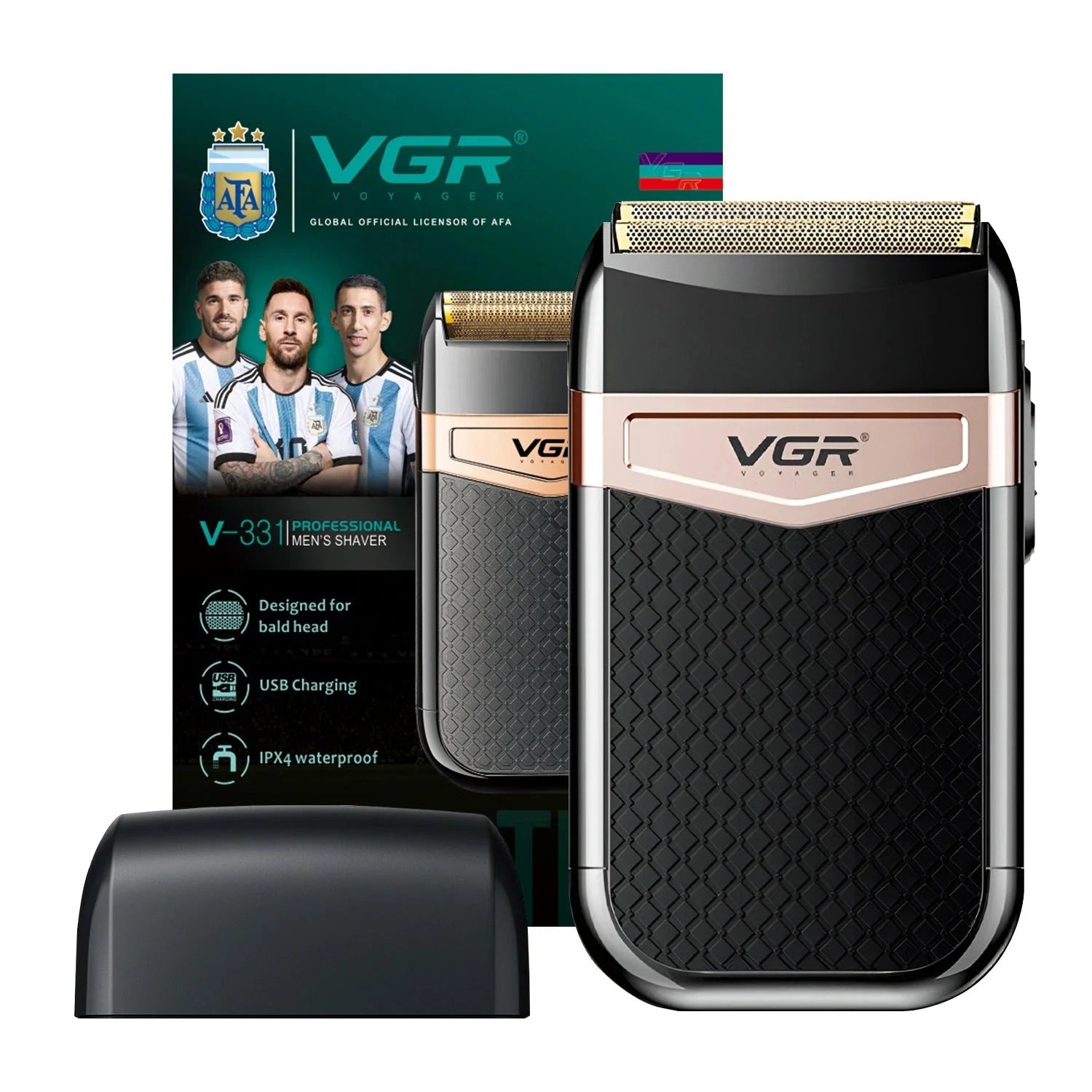 VGR V-331 – Foil brijač za bradu i glavu (IPX4)