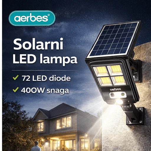 💡 Solarno LED svetlo sa senzorom pokreta – snažno spoljašnje osvetljenje