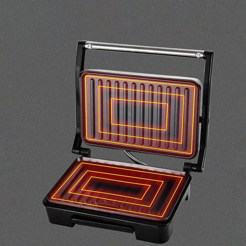 SOKANY SK-223 Električni Toster i Grill 850W – Multifunkcionalni Aparat za Sendviče, Meso i Povrće