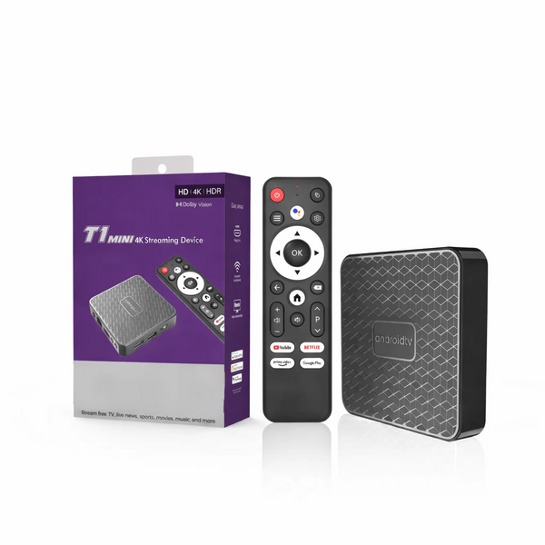 T1 Mini Smart Android 14 TV Box RK3518 – 4K Quad Core Smart Box