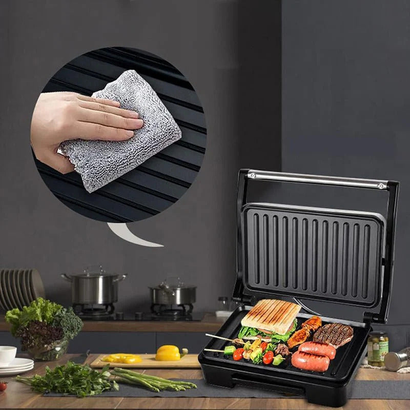 SOKANY SK-223 Električni Toster i Grill 850W – Multifunkcionalni Aparat za Sendviče, Meso i Povrće